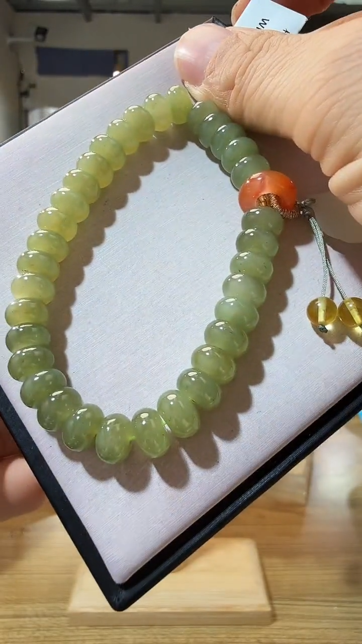 未镶嵌手链和田玉优0903 约8mm 