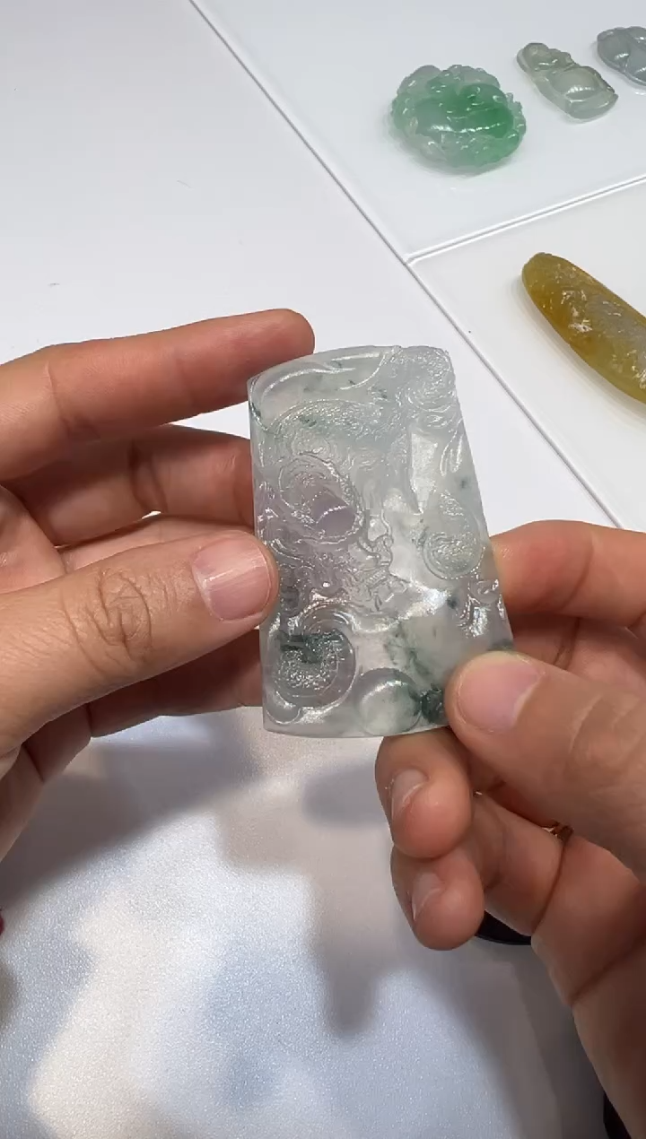 【闪购商品】定制翡翠未镶嵌龙牌