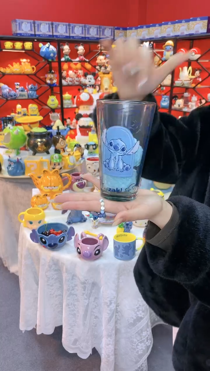 【闪购商品】1@@高硼硅史迪仔玻璃杯