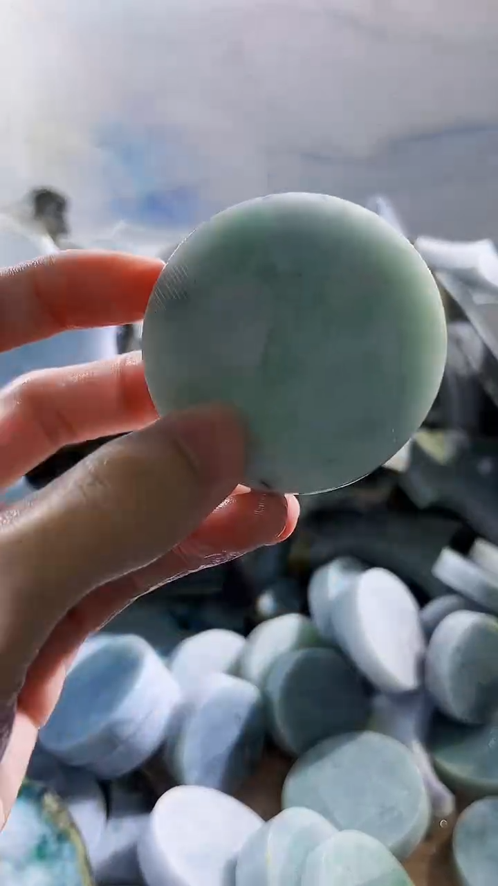 翡翠裸石缅甸翡翠A货文3075