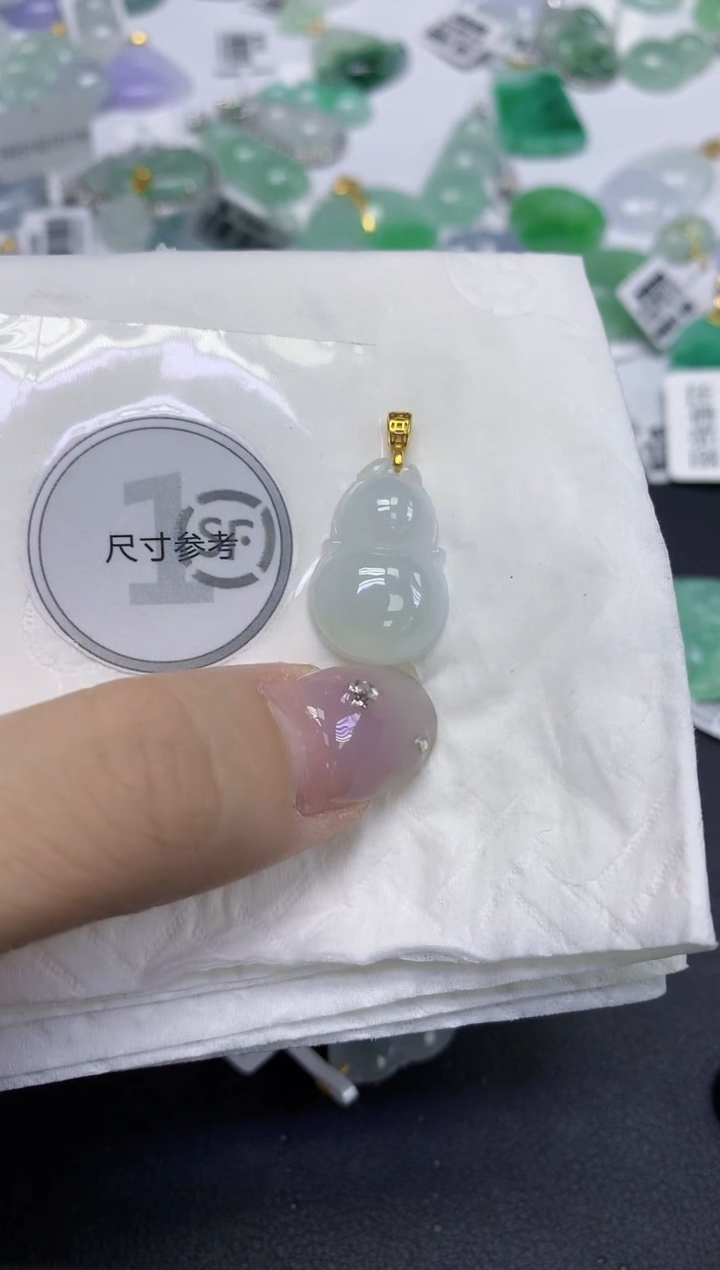 颈饰未镶嵌翡翠天然缅甸翡翠A货百元以上9元证书费自理