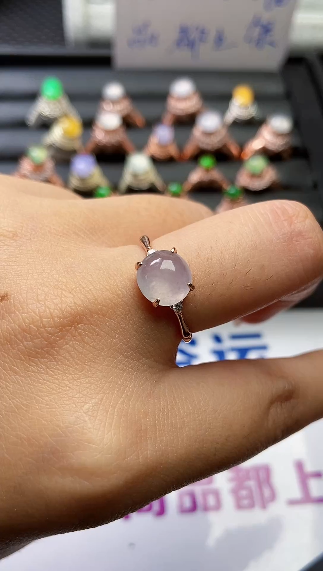 【闪购商品】翡翠戒指银S925镶嵌0000