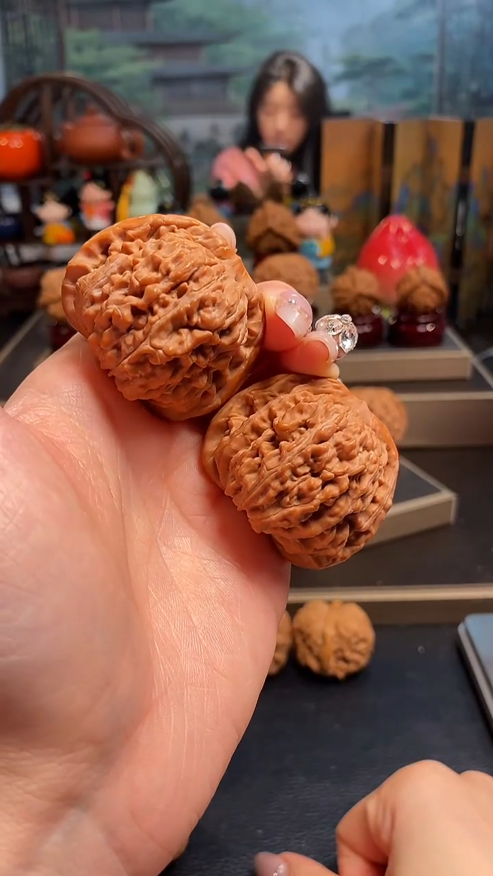 【闪购商品】文玩核桃吊坠F811四座楼44