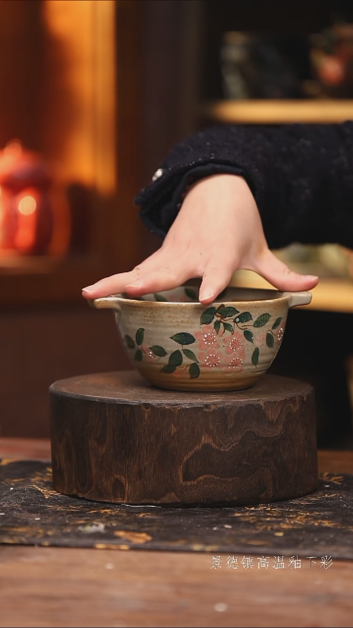 玻璃景德镇高温釉下手绘陶瓷@L778@