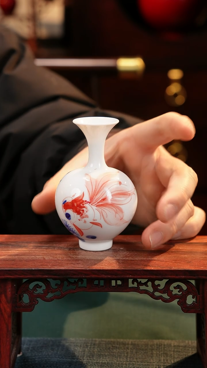 【闪购商品】摆件纯手工手绘高白泥瓷