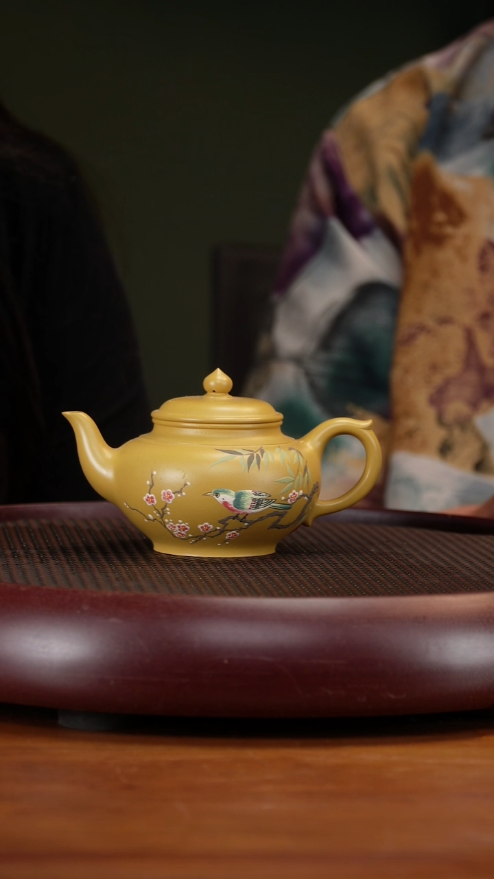 茶壶紫砂10YJB笑樱 黄金朱泥250cc