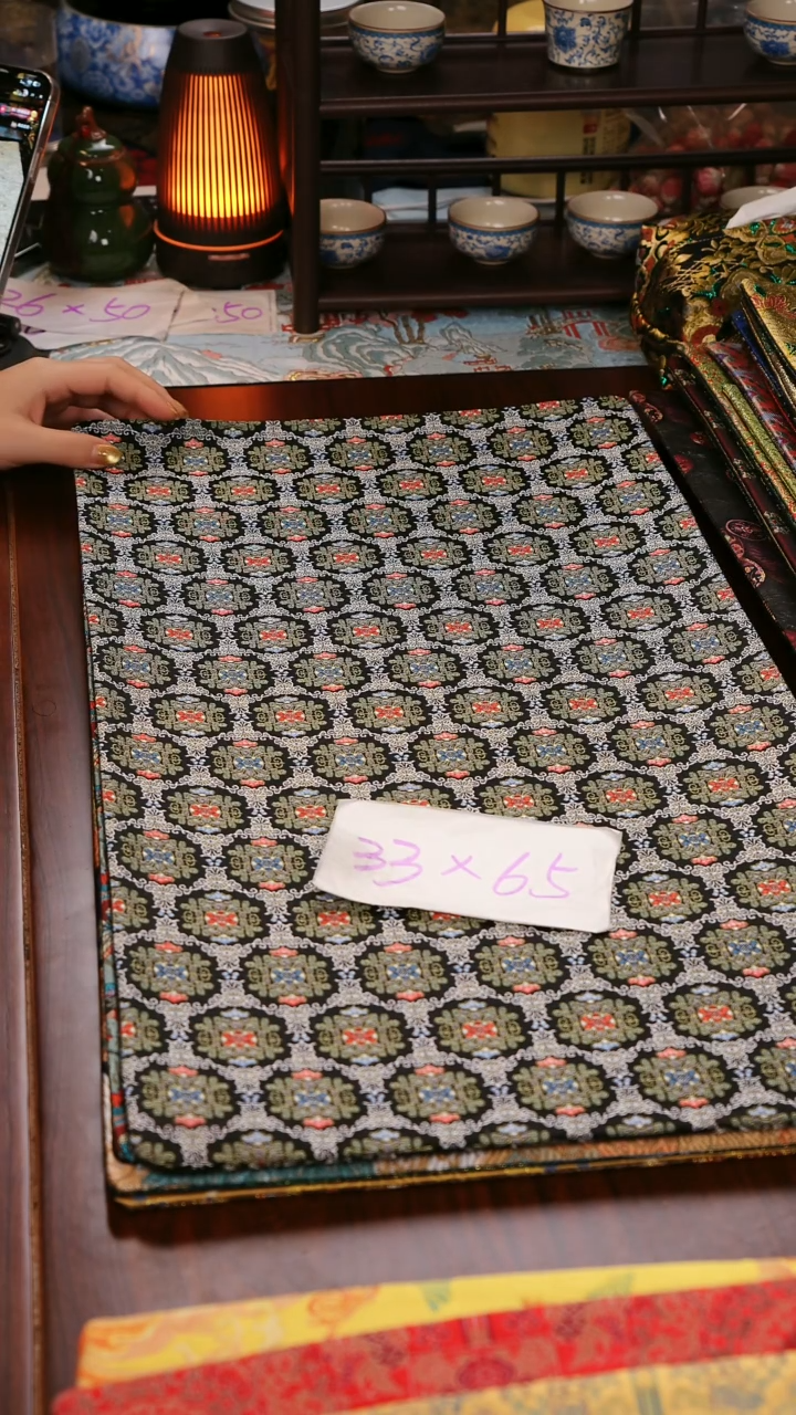 【福利小雏菊双面】中国风干泡织锦茶席33*65