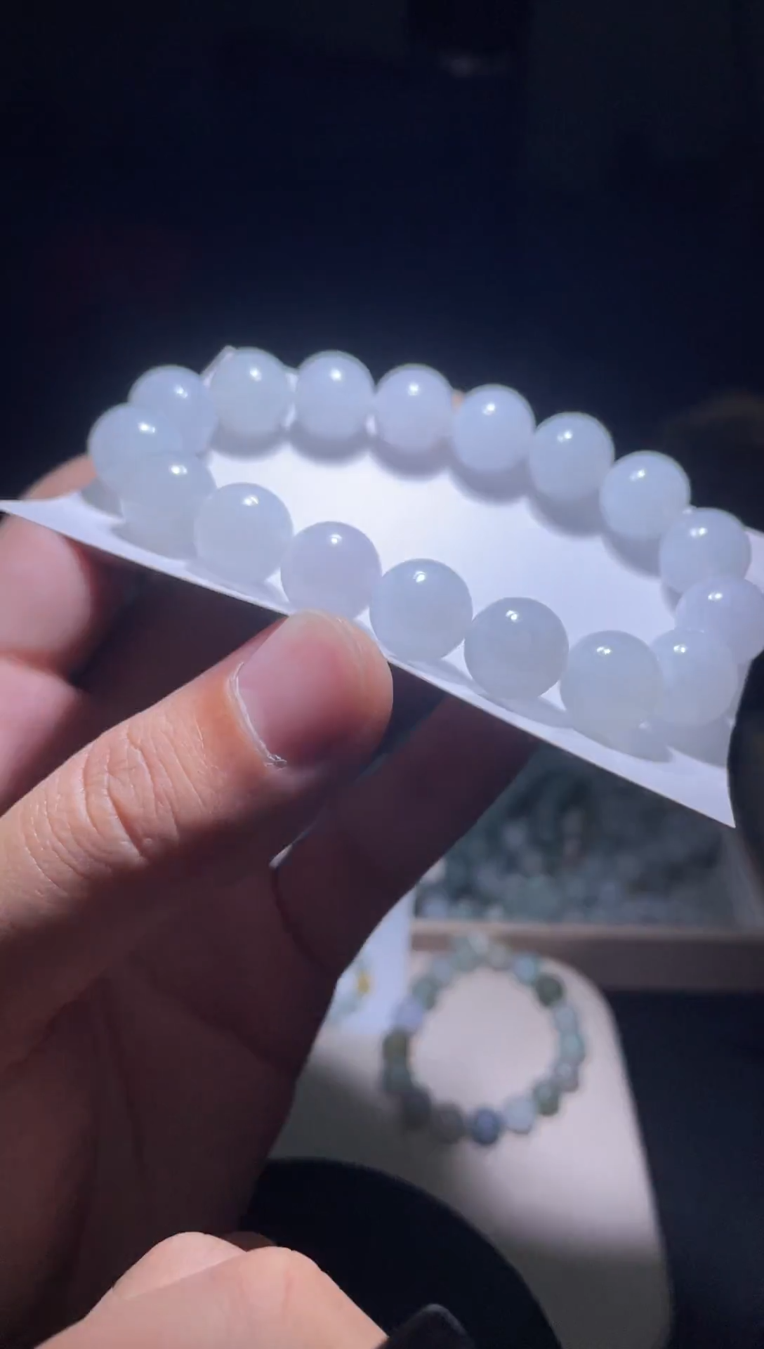 未镶嵌定制翡翠珠串