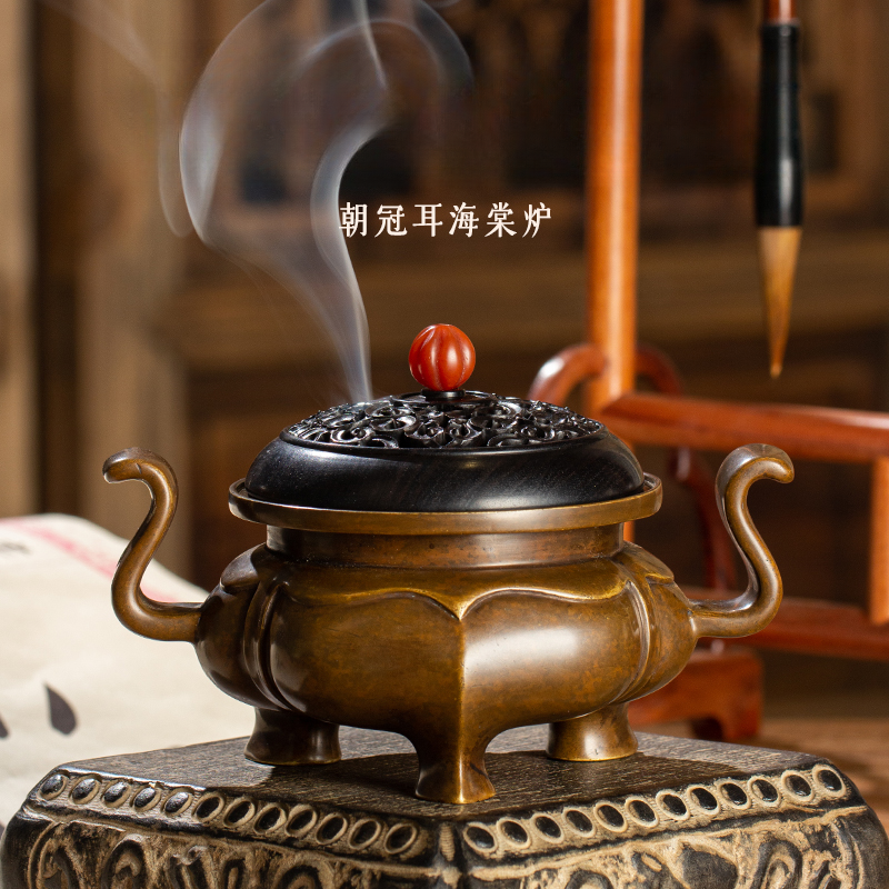 炉天下【一比一朝冠耳海棠炉】香熏炉