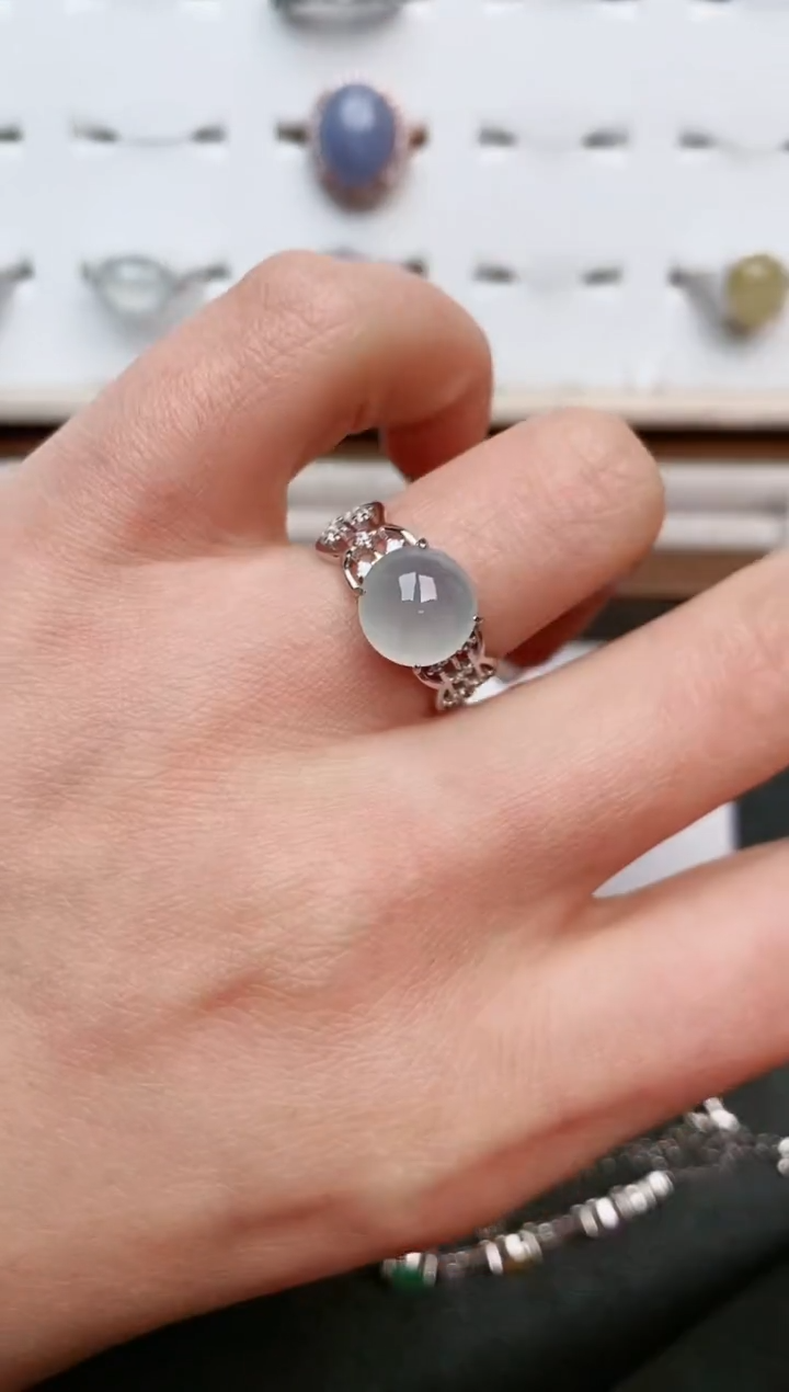 【闪购商品】翡翠戒指银S925镶嵌.....