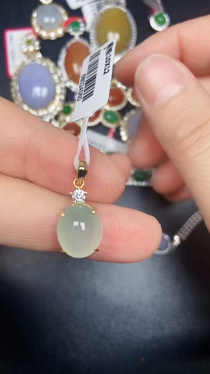 银S925镶嵌戒指翡翠2080