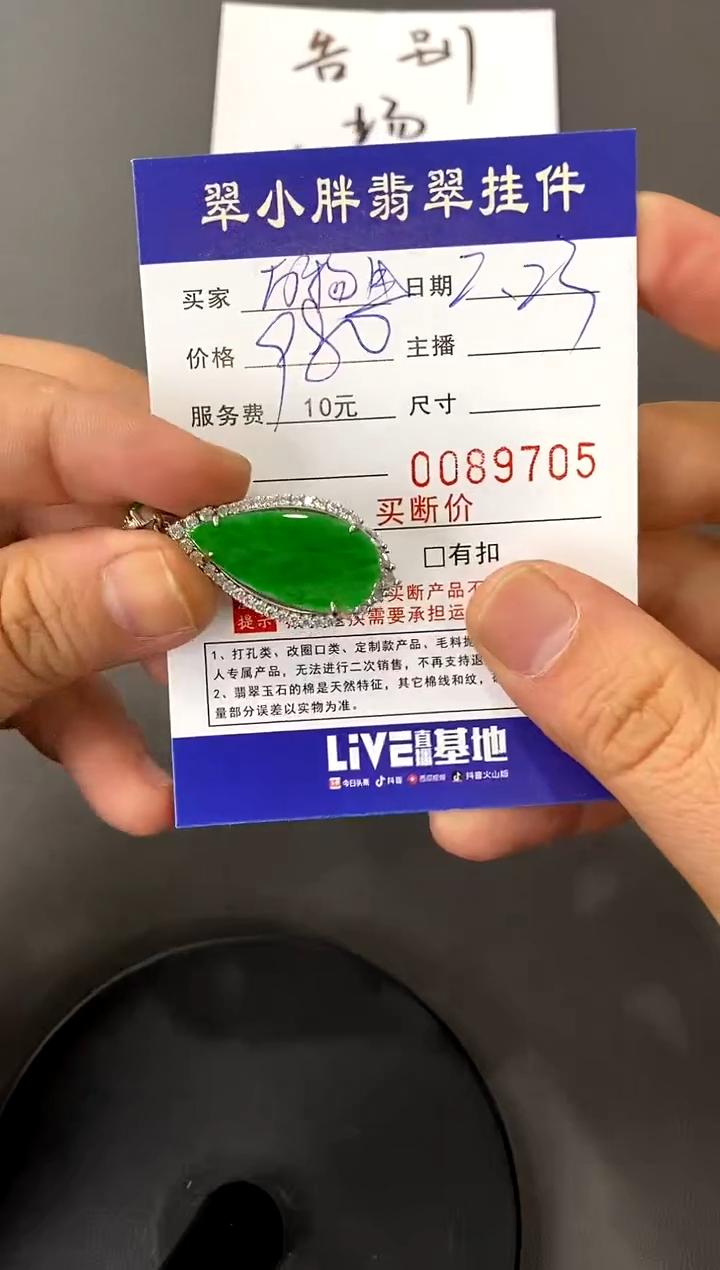 【闪购商品】翡翠颈饰银S925镶嵌买断价