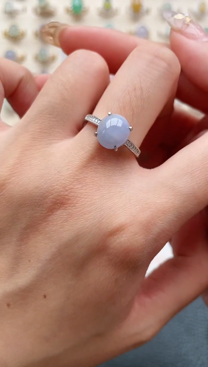 【闪购商品】翡翠戒指银S925镶嵌1111