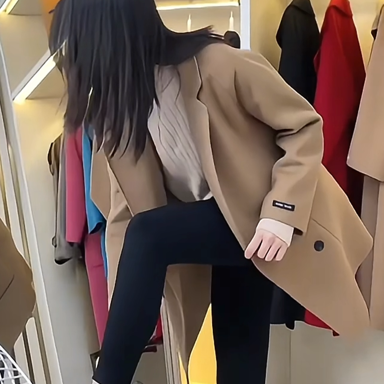 【现货现发】2025秋冬新款双排扣中长款毛呢大衣显瘦百搭气质外套女