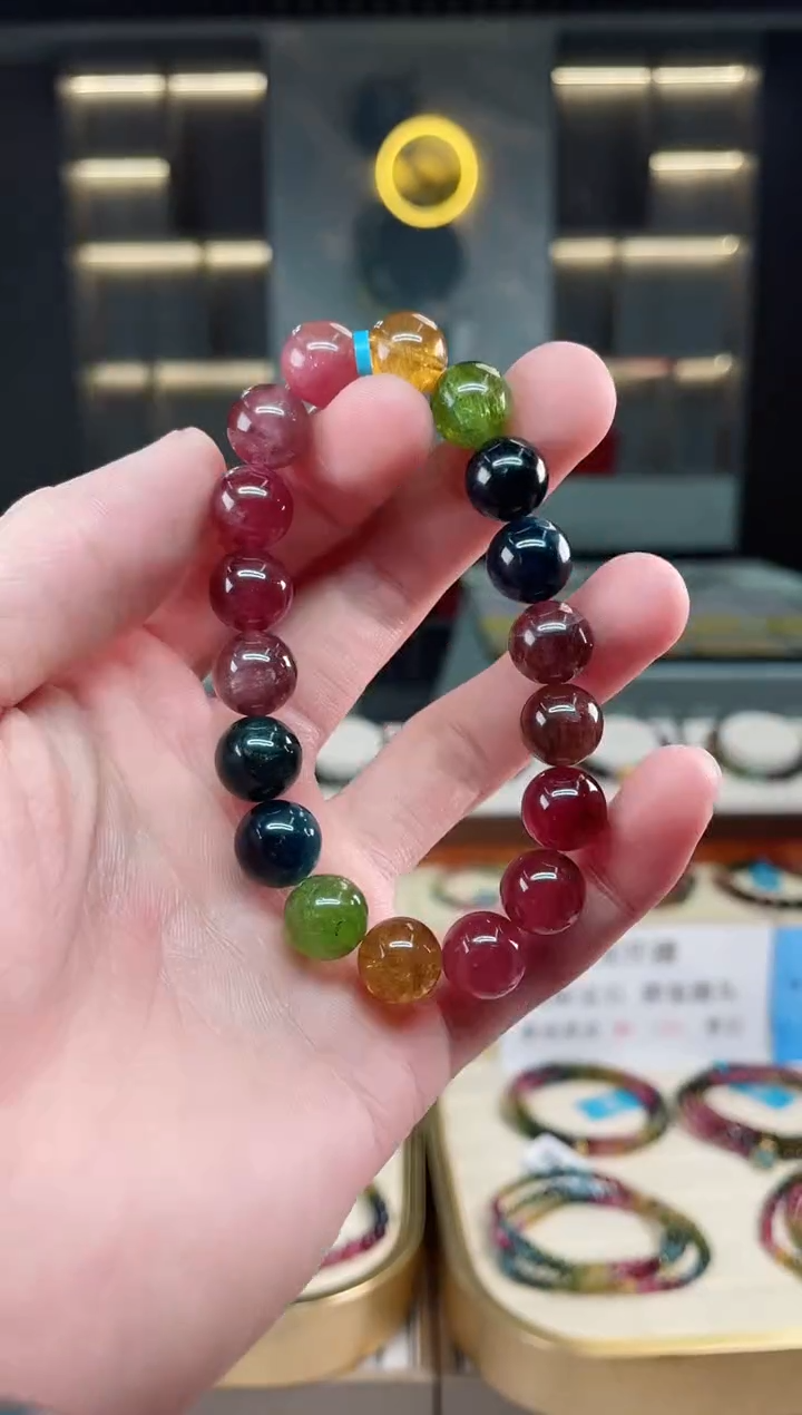 【闪购商品】碧玺收藏级单圈手串11mm+未镶嵌（多样性发一条）xion