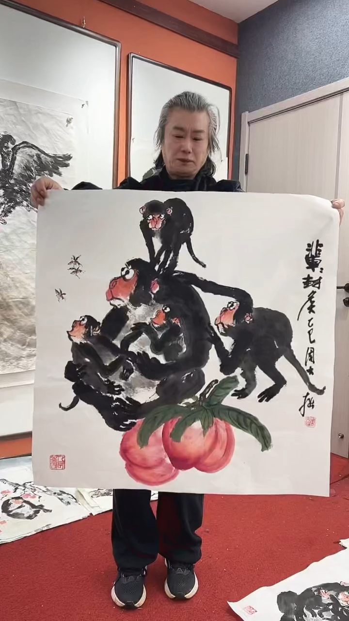 国画周大拙/国画/花鸟