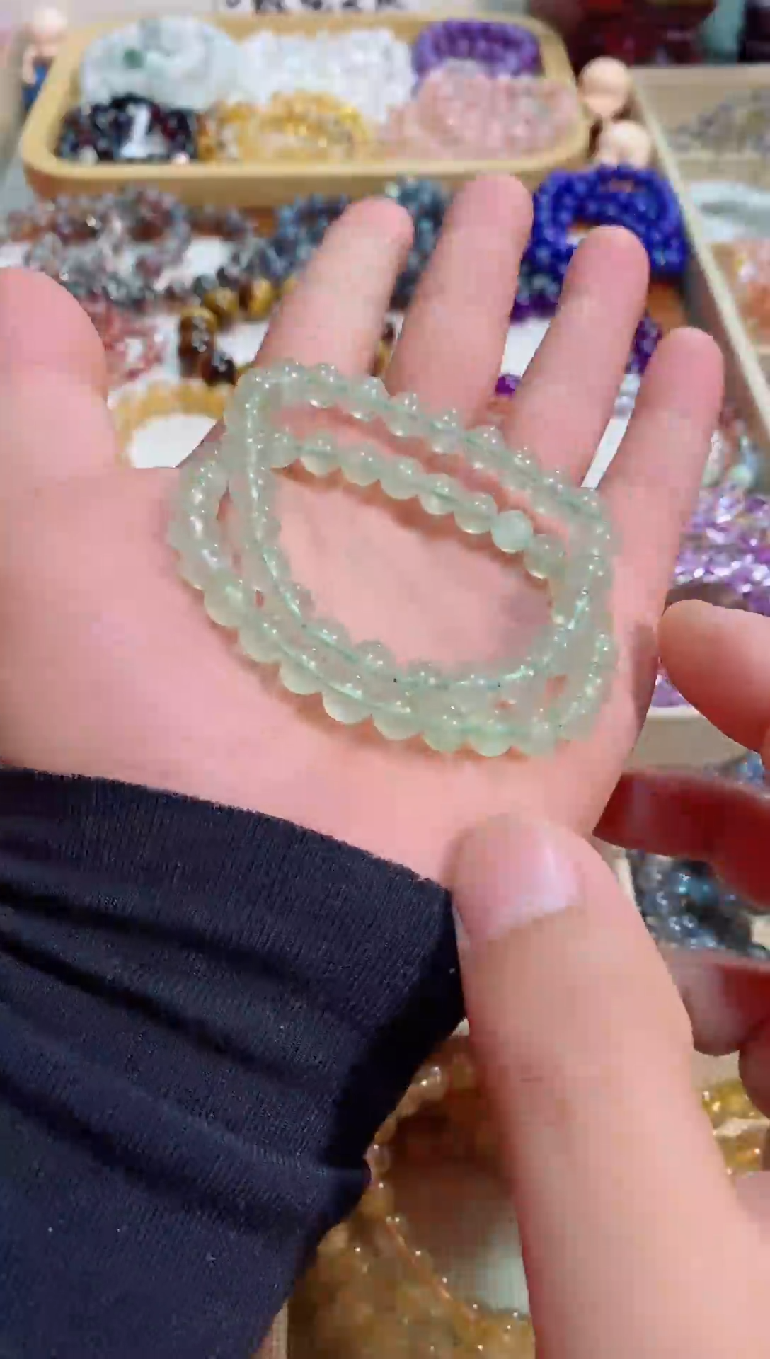 【闪购商品】水晶手链未镶嵌葡萄石7M+ (多样性发其一）