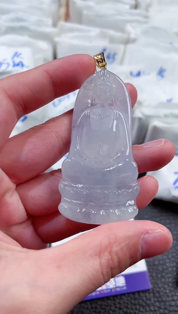 【闪购商品】翡翠颈饰18K金镶嵌00008547