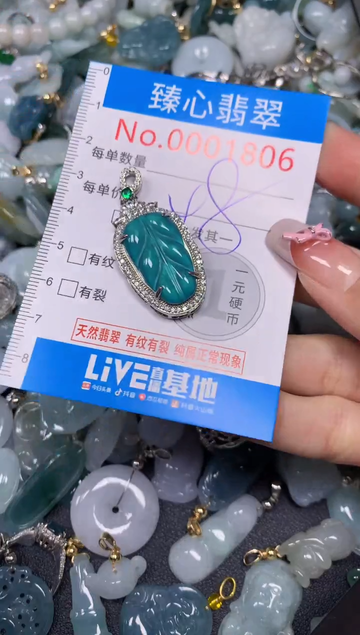 【闪购商品】翡翠颈饰未镶嵌含绳0001806