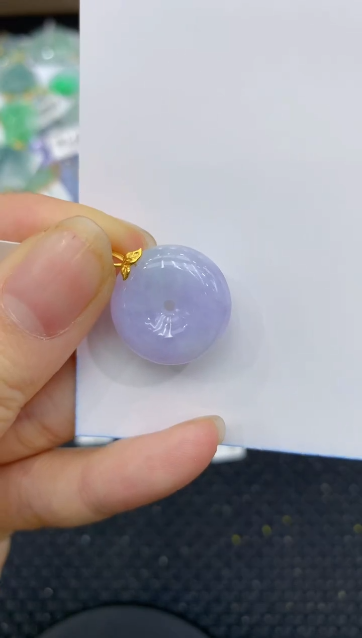 【闪购商品】翡翠颈饰18K金镶嵌11111111111