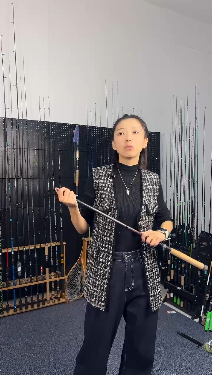 1.8m碳素DML直柄1.8米（瑕疵尾货竿，没有售后，介意勿拍）