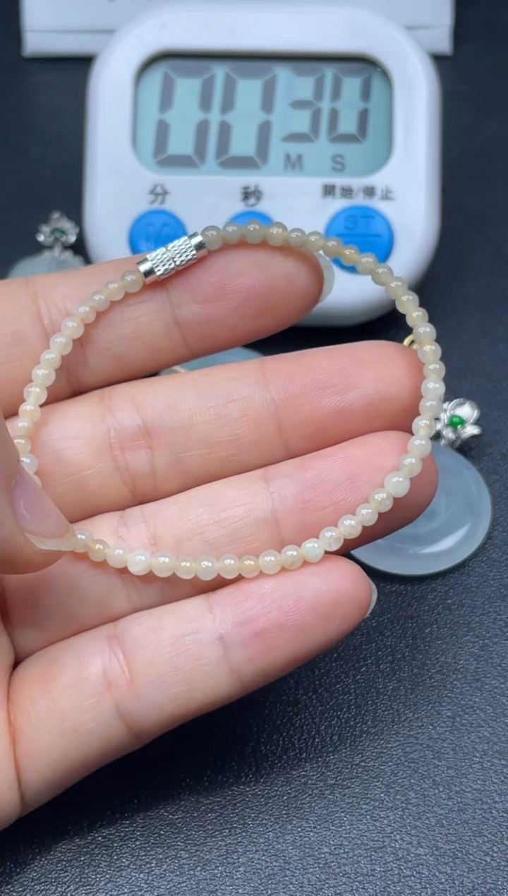 【闪购商品】翡翠手串未镶嵌天然缅甸翡翠A货手串