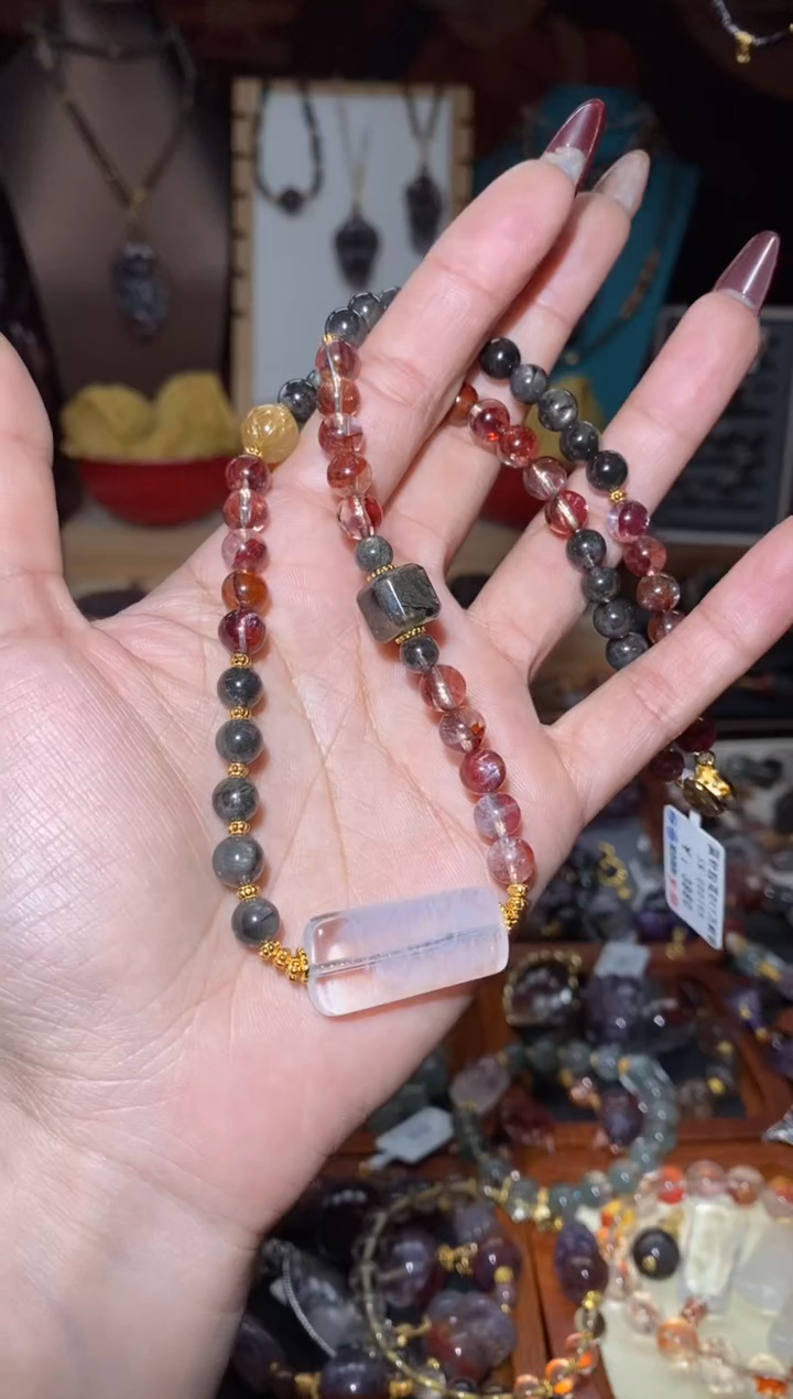 【闪购商品】水晶项链未镶嵌水晶多宝