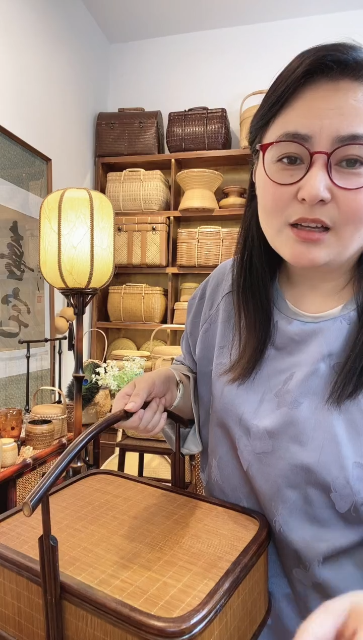 【闪购商品】手工竹编大食盒提篮