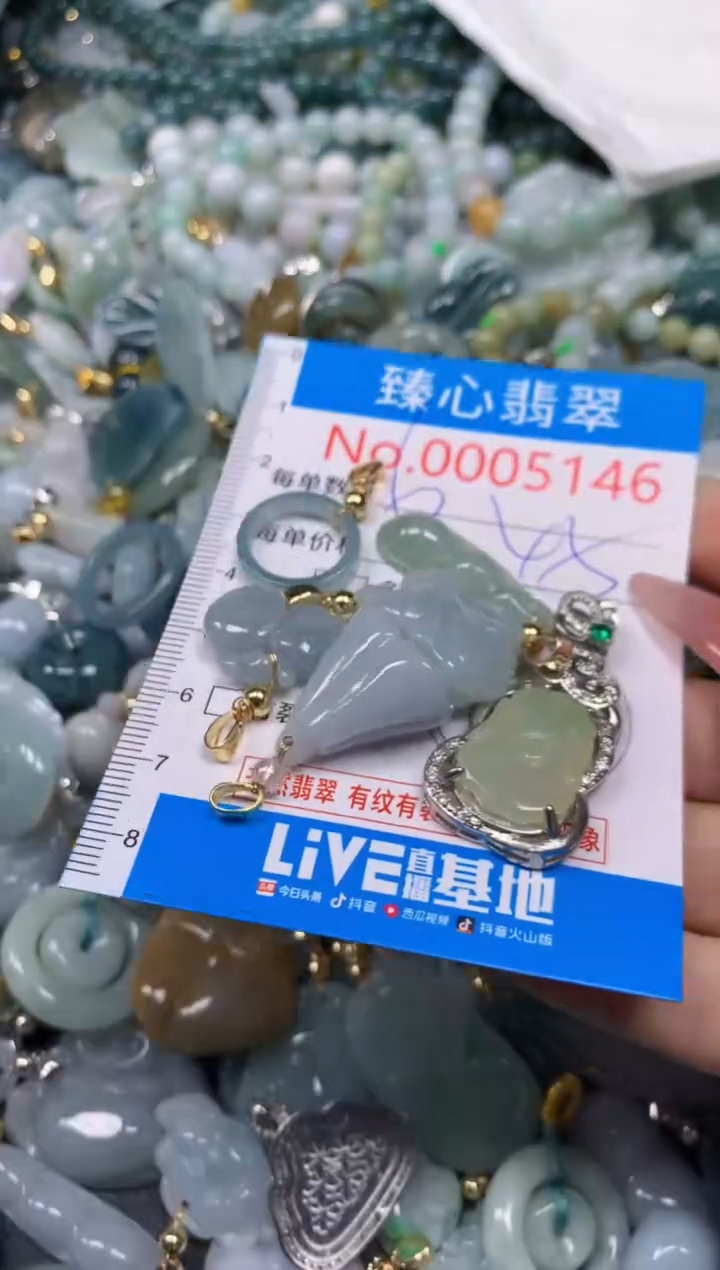 【闪购商品】翡翠颈饰未镶嵌含绳0005146