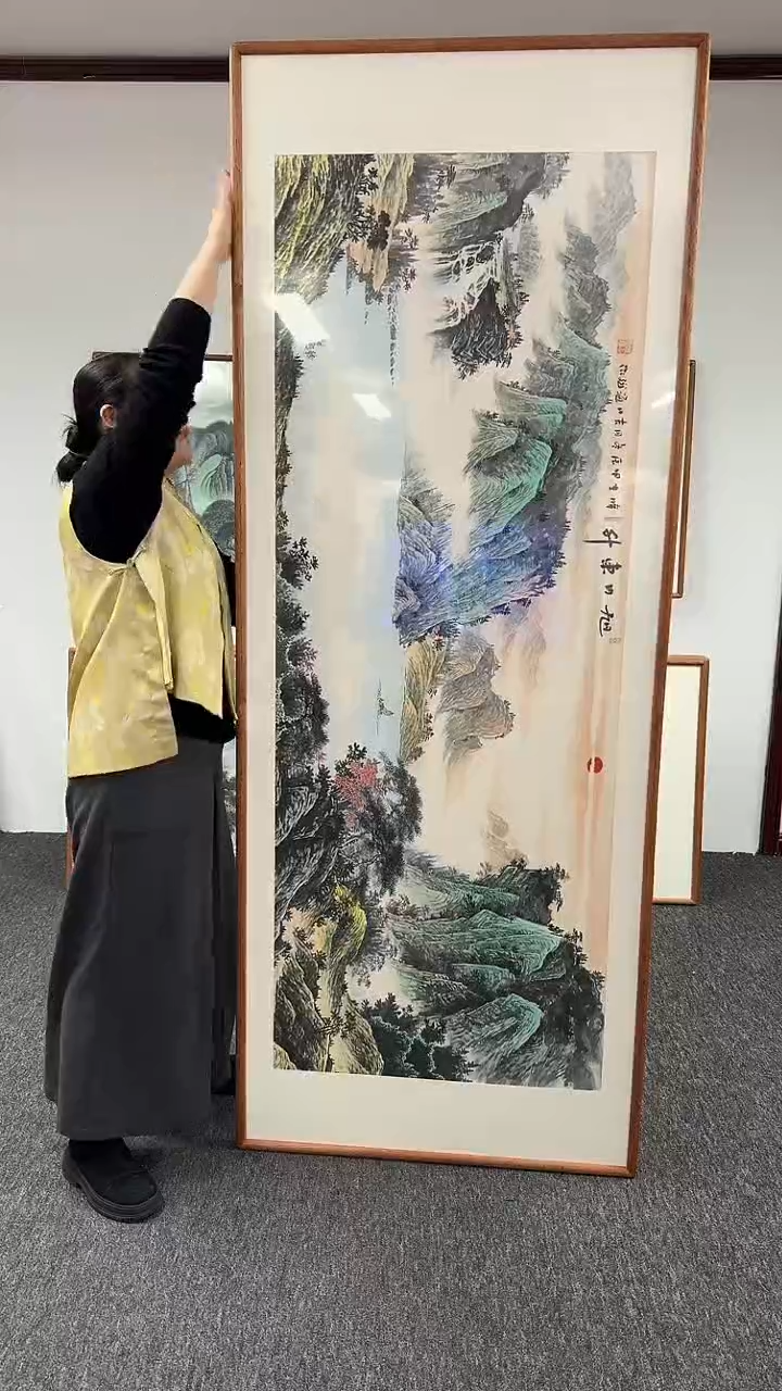 【闪购商品】国画旭日东升210*80刘海斌绘画作品