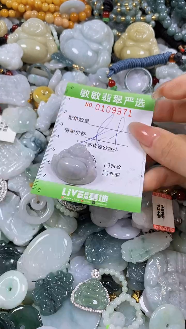 【闪购商品】翡翠颈饰未镶嵌闪购0109971多样性发其一