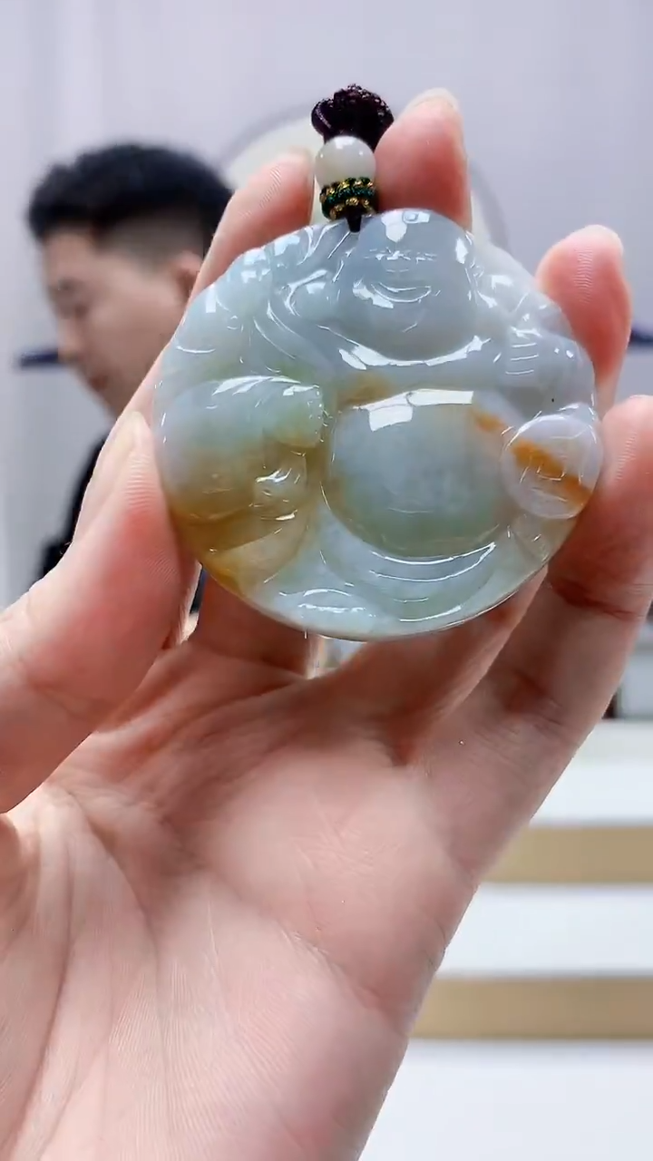 未镶嵌定制翡翠4917zm-毛货挂件佛公152