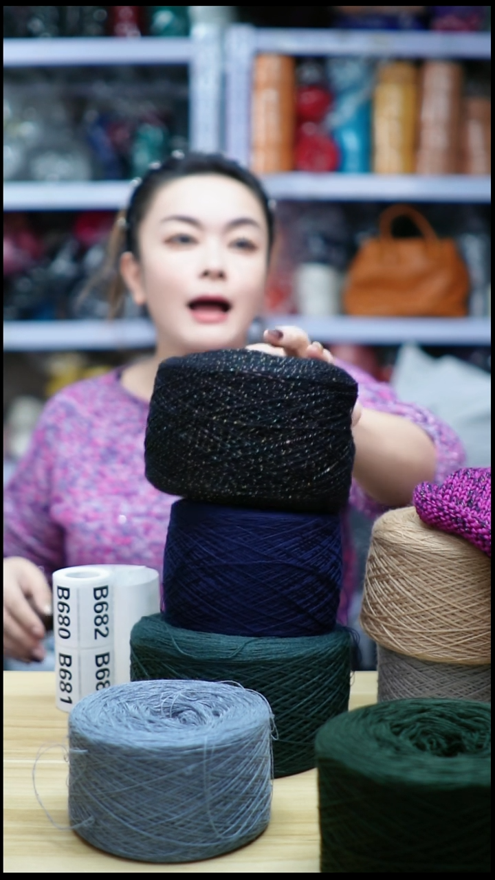 羊毛欢姐手编线B674