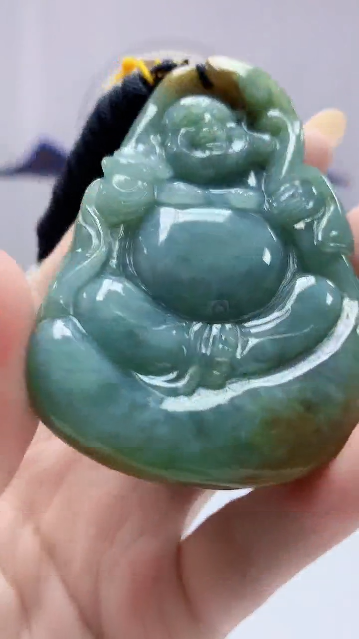 【闪购商品】定制翡翠未镶嵌4812DD-毛货挂件32