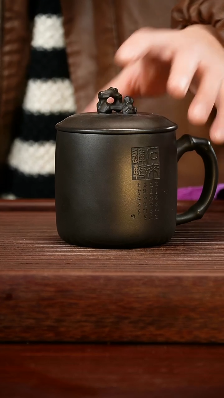 茶壶紫砂石黄盖杯360cc左右