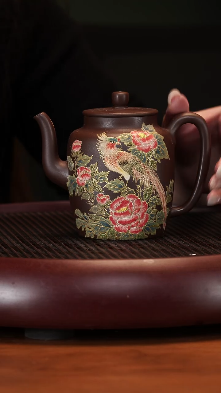 【闪购商品】紫砂茶壶2-53CXF宫灯景州底槽清350cc