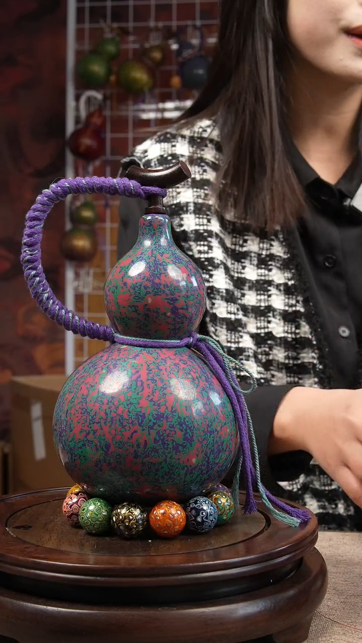 【闪购商品】225号  大漆酒葫芦一物一图