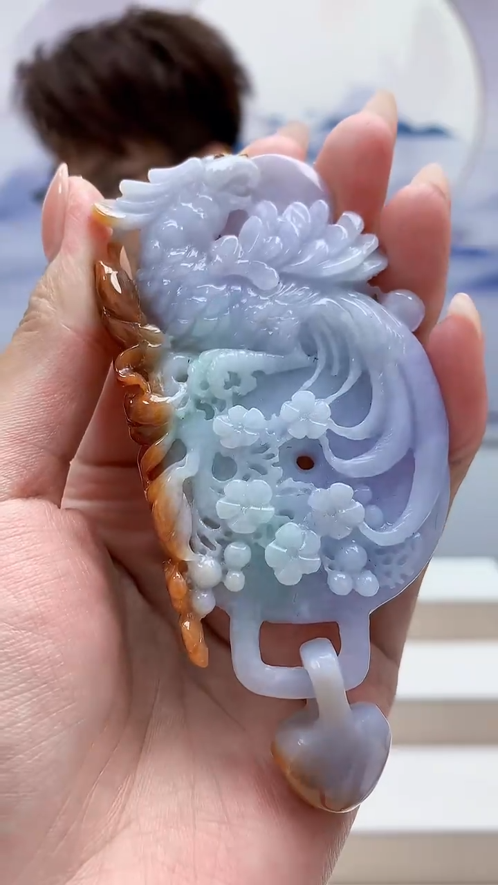 未镶嵌定制翡翠5159MM-毛货挂件33赠珠链