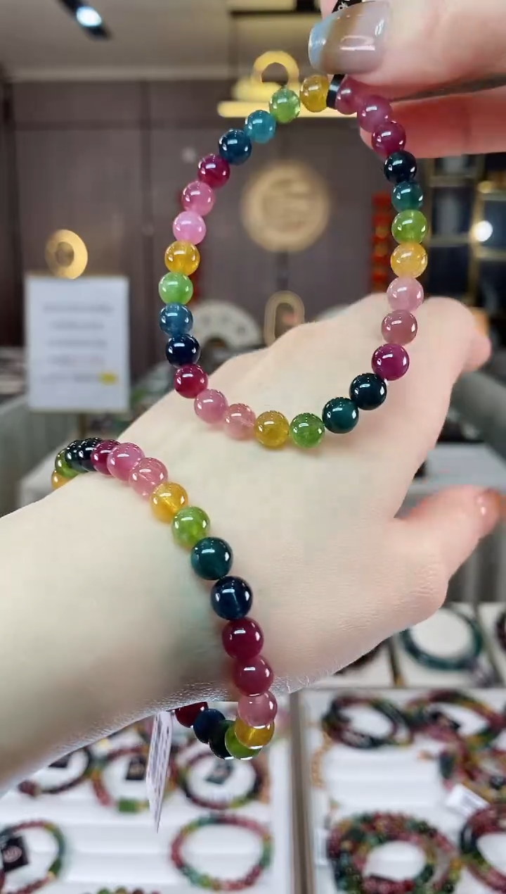 【闪购商品】碧玺单圈手串6mm+未镶嵌（多样性发一条）dan