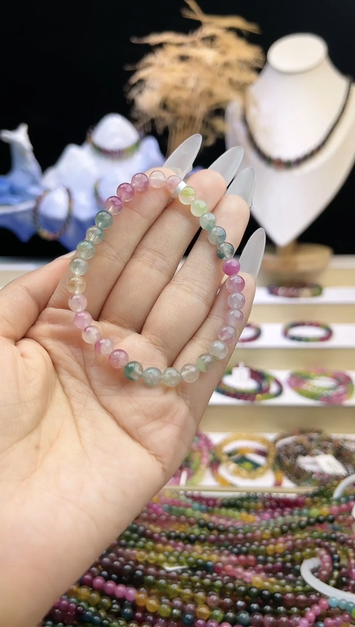 【闪购商品】碧玺/未镶嵌J6mm+碧玺单圈多样性发货