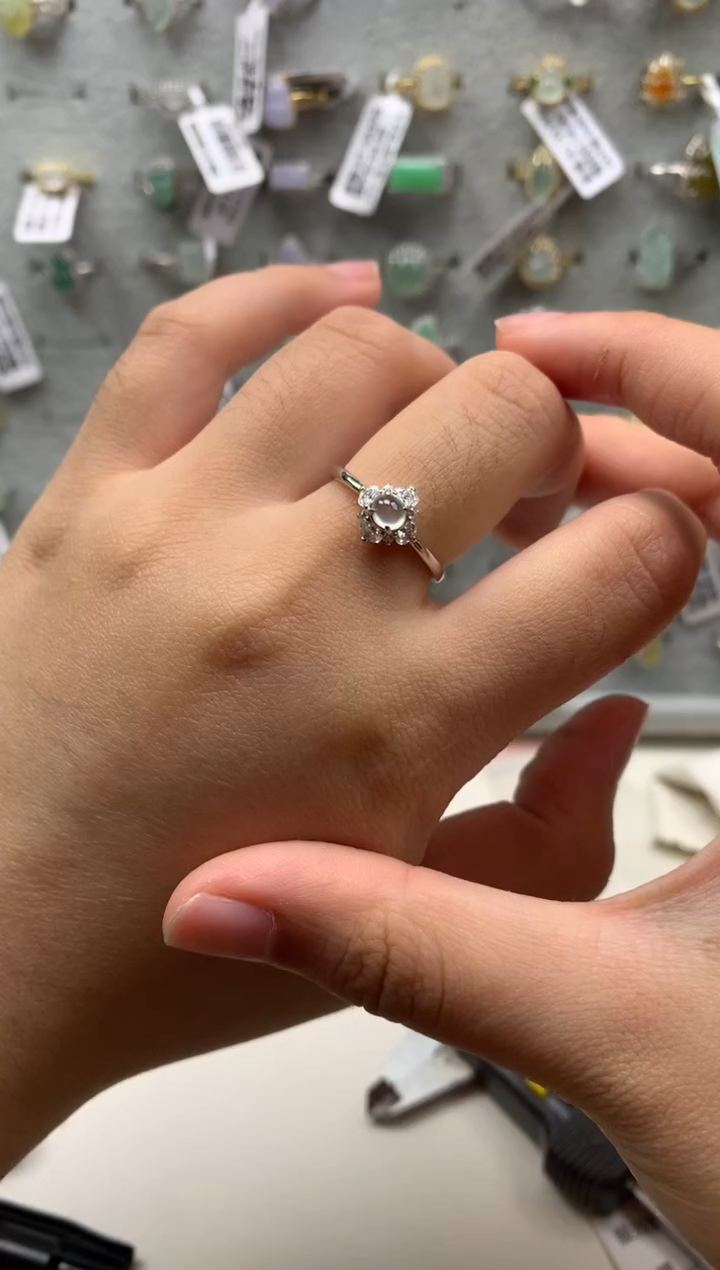 银S925镶嵌戒指翡翠12