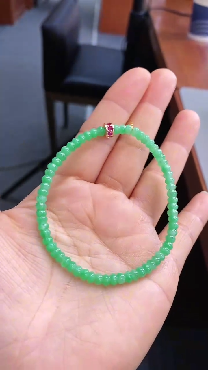 【闪购商品】翡翠手串未镶嵌4.3mm算盘珠手串