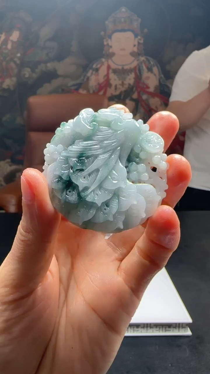 【闪购商品】定制翡翠未镶嵌L-@@QJXC2751