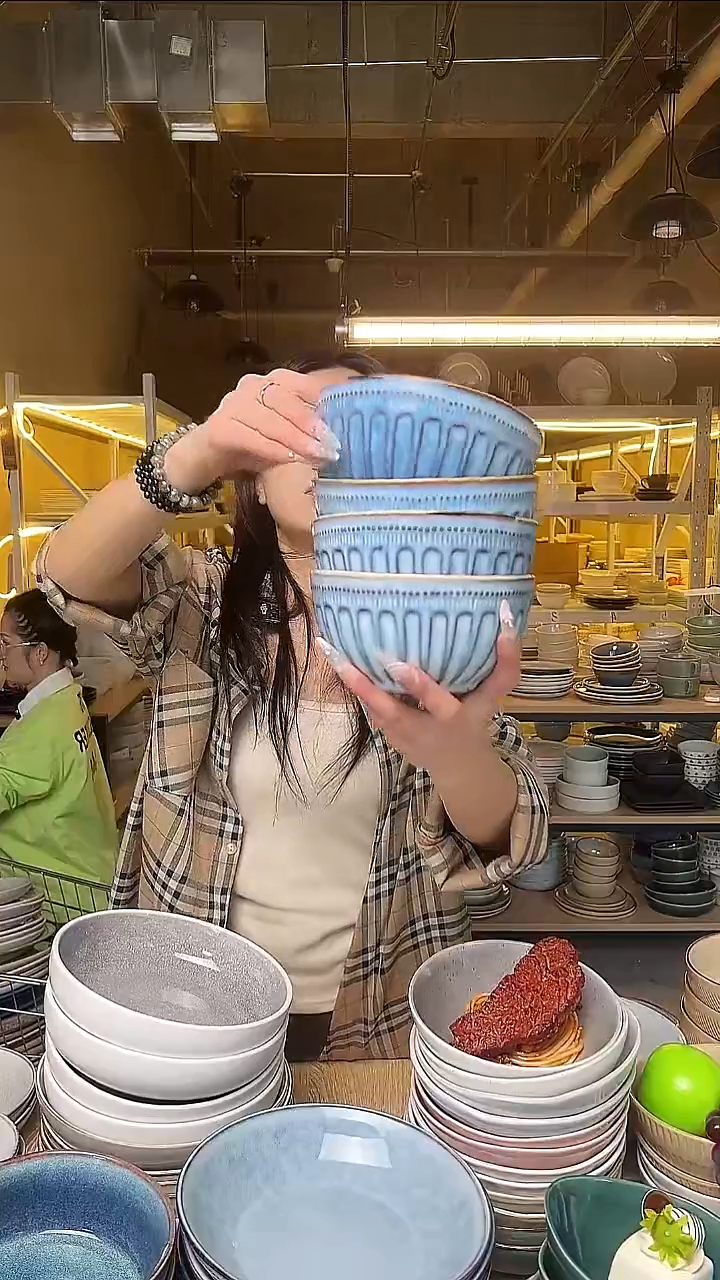 瓷256外贸尾货窑变釉下彩默认微瑕