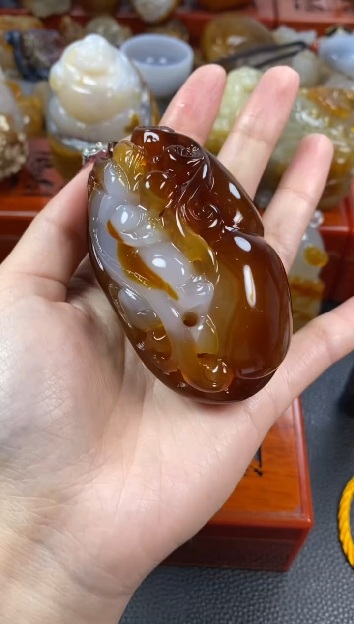 【闪购商品】玛瑙/玉髓手把未镶嵌1