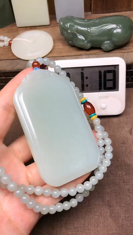 【闪购商品】和田玉颈饰未镶嵌 定向 桑叶菲菲