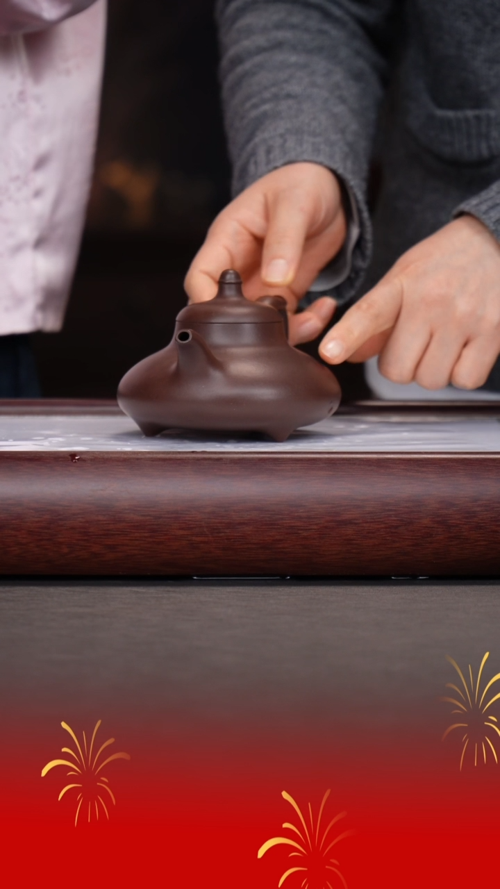 【闪购商品】紫砂茶壶薛锋/汉棠紫泥/三足明陶/300cc