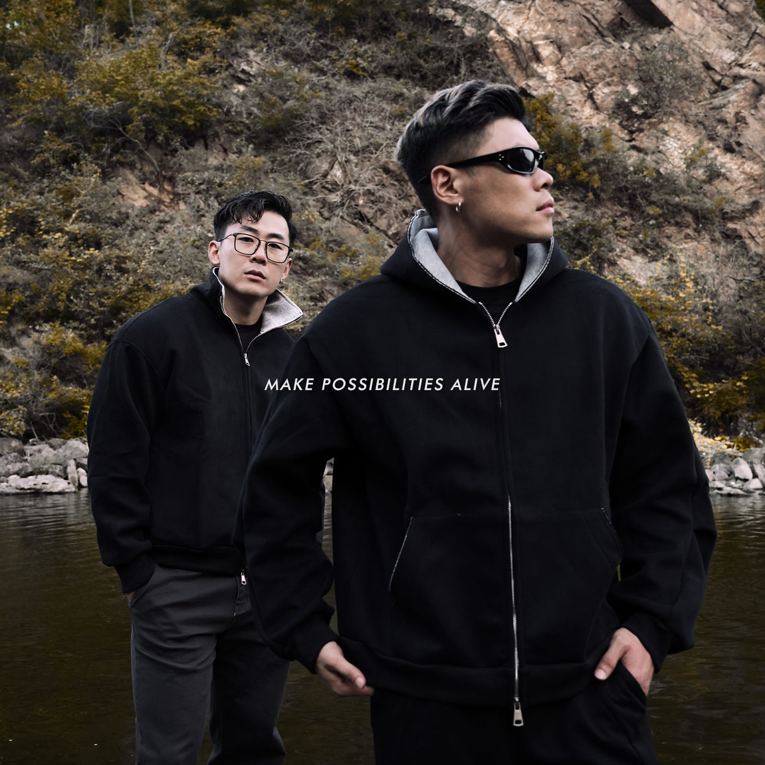 MPA PumpClub秋冬美式480g重磅短宽撞色复古休闲防风保暖夹克帽衫