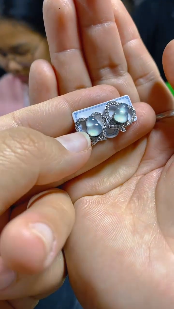 【闪购商品】翡翠耳饰未镶嵌0380400890多样性发一