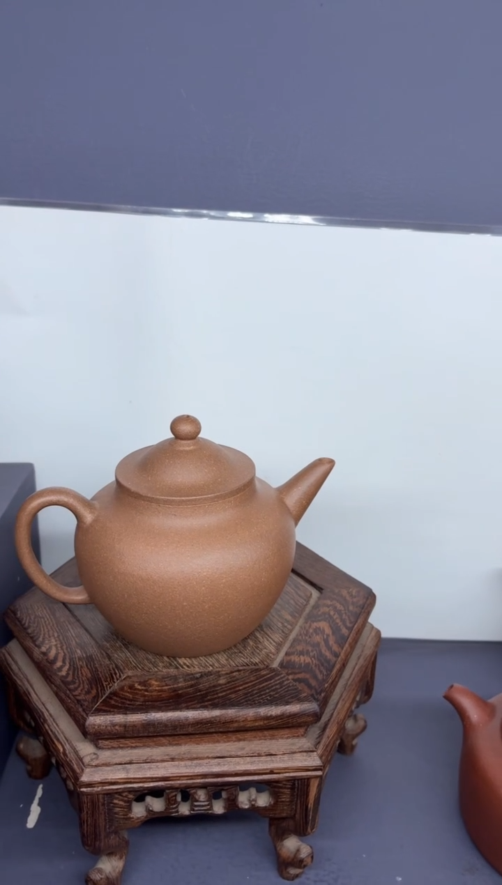 茶壶紫砂老段泥 大彬笠帽